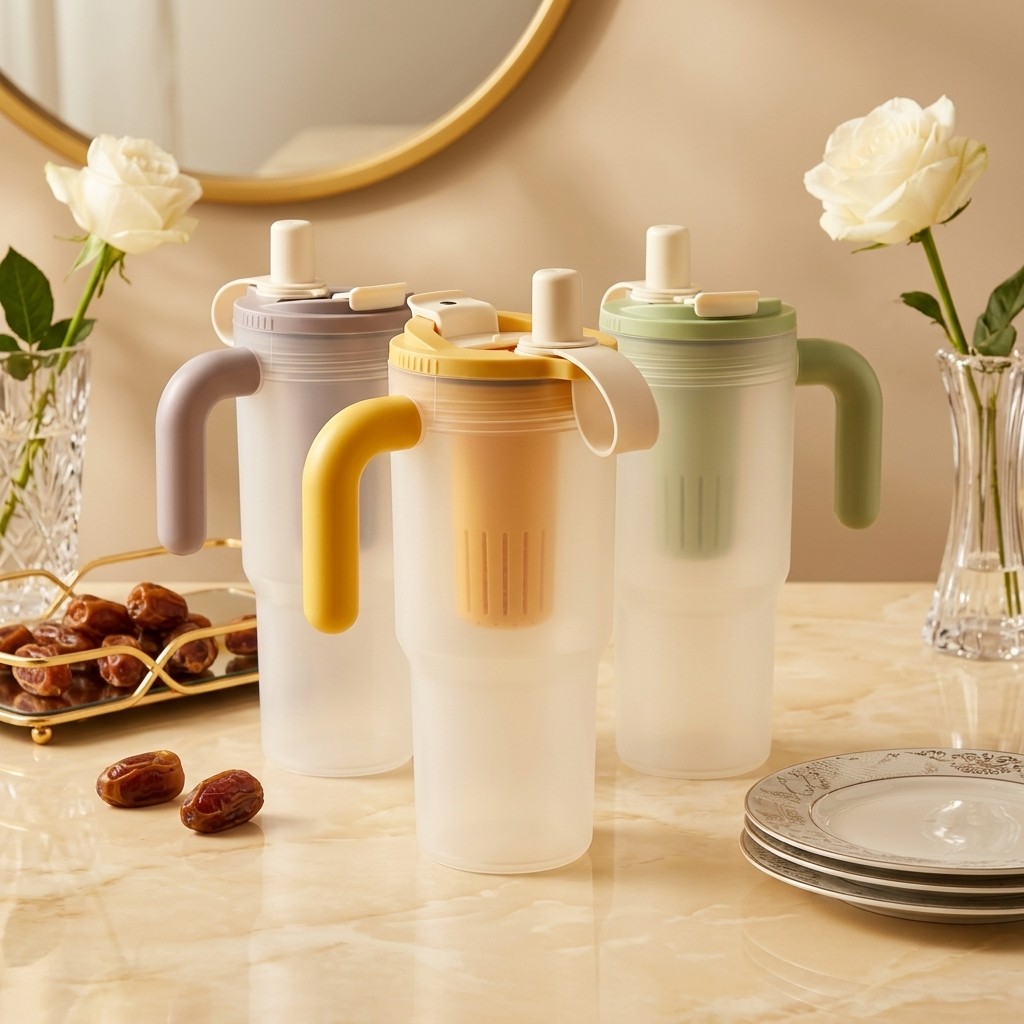 Water Purification Straw - زجاجة ماء بلاستيكية سعة 850 مل