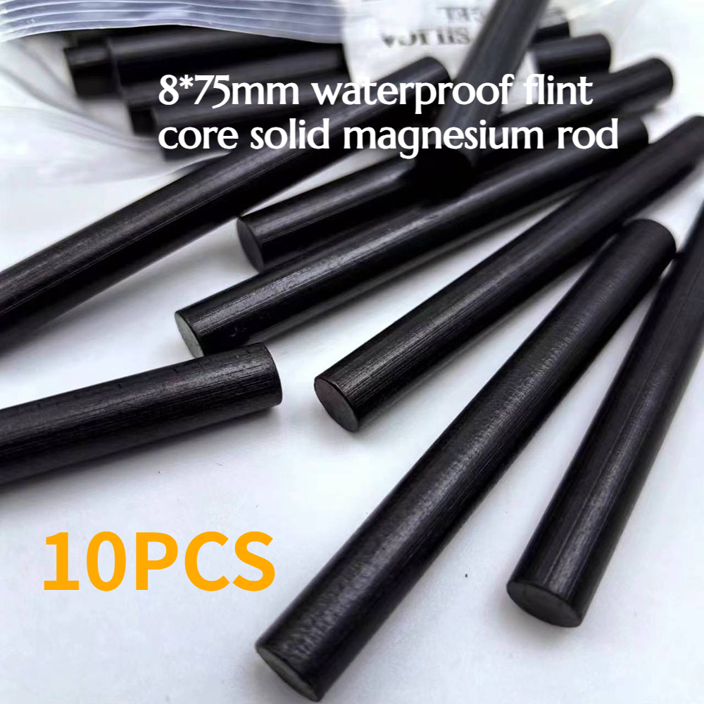 Magnesium Fire Starter - 10 قطع من أعواد المغنيسيوم الصلبة