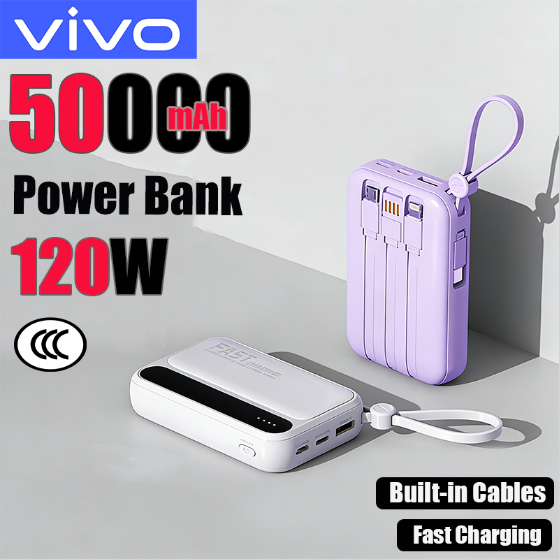 Solar Emergency Charger - بنك طاقة VIVO بسعة 50000 مللي