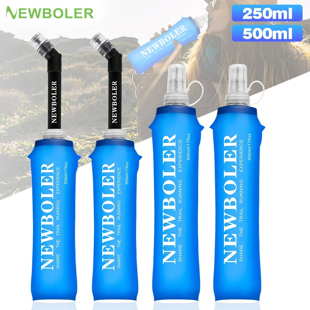 Water Bag Collapsible - NEWBOLER 250 مللي 500 مللي زجاجة