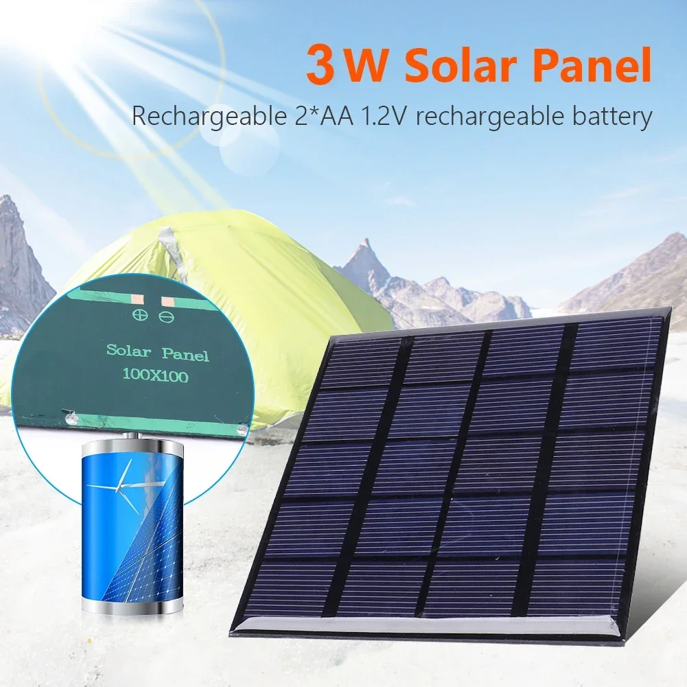 Solar Emergency Charger - لوحة طاقة شمسية 3 واط 5