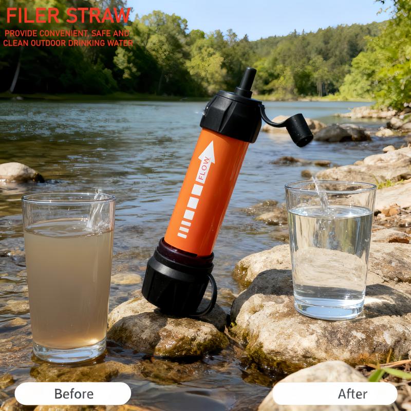 منقي مياه محمول للطوارئ للمشي  - مراجعة Water Purification Straw وسعره