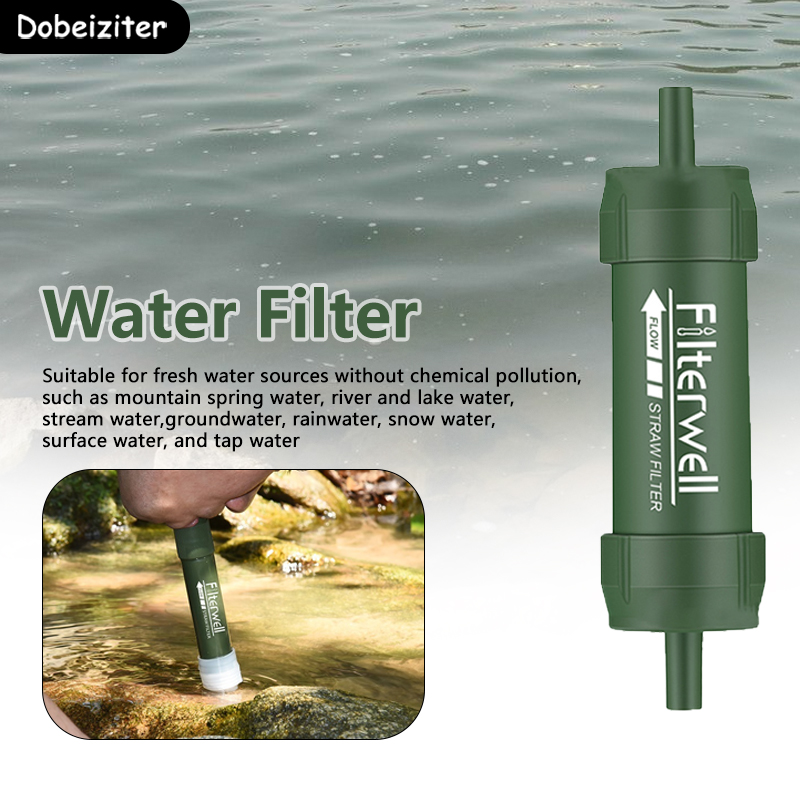 فلتر مياه صغير من القش محمول ل - مراجعة Water Purification Straw وسعره