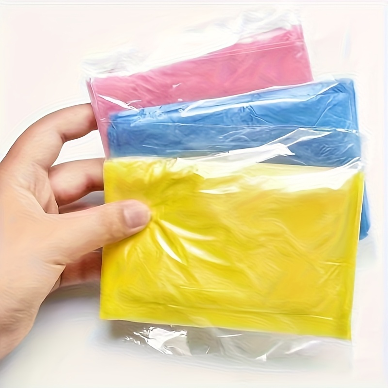 5/10 قطع معطف مطر للاستخدام مر - مراجعة Emergency Poncho Rain وسعره