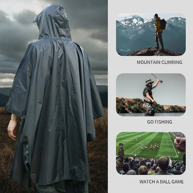 في الهواء الطلق 3 في 1 معطف وا - مراجعة Emergency Poncho Rain وسعره