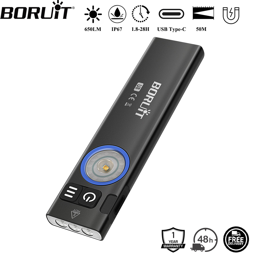 BORUiT U8 650LM EDC مصباح ليد  - مراجعة Fishing Kit Compact وسعره