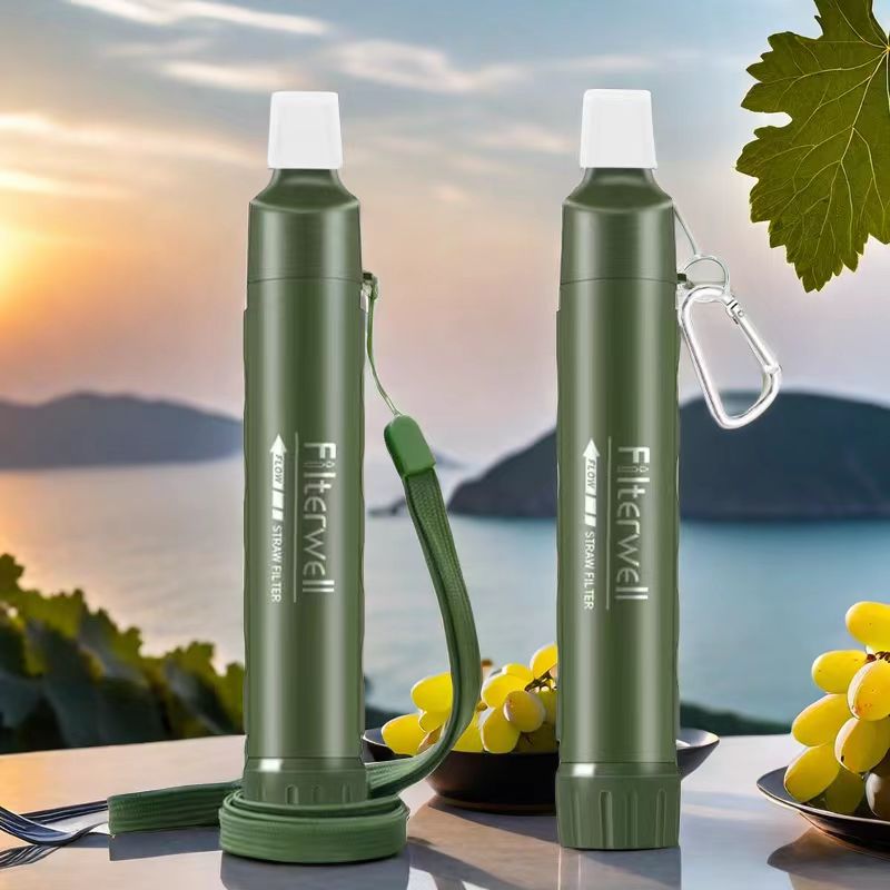 Filterwell الشخصية التخييم منق - مراجعة Water Purification Straw وسعره