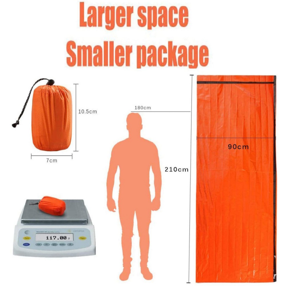 بطانية طوارئ حرارية قابلة لإعا - مراجعة Emergency Mylar Tent وسعره