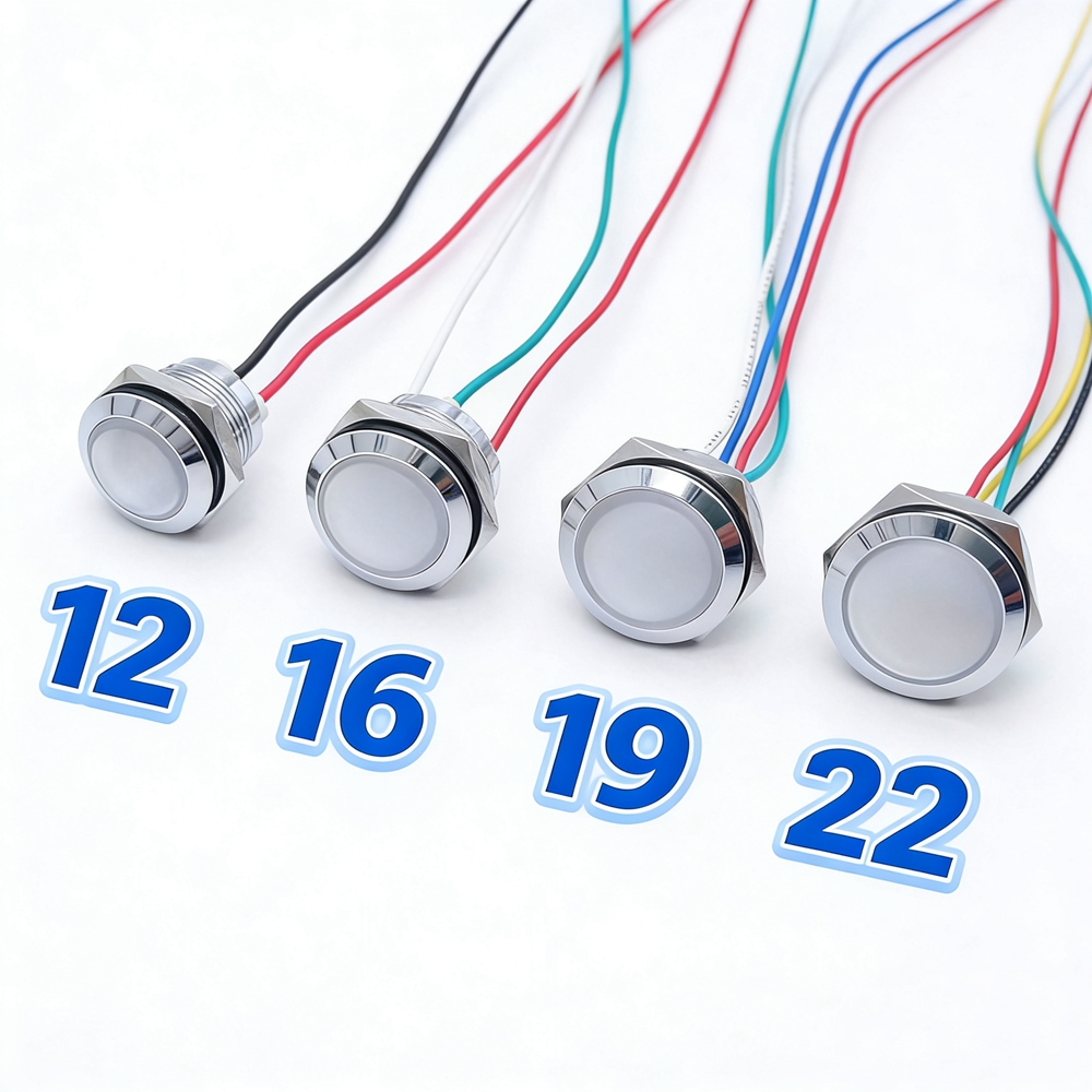 مصباح إشارة LED معدني 12 مم 16 - مراجعة Signal Panel Orange وسعره