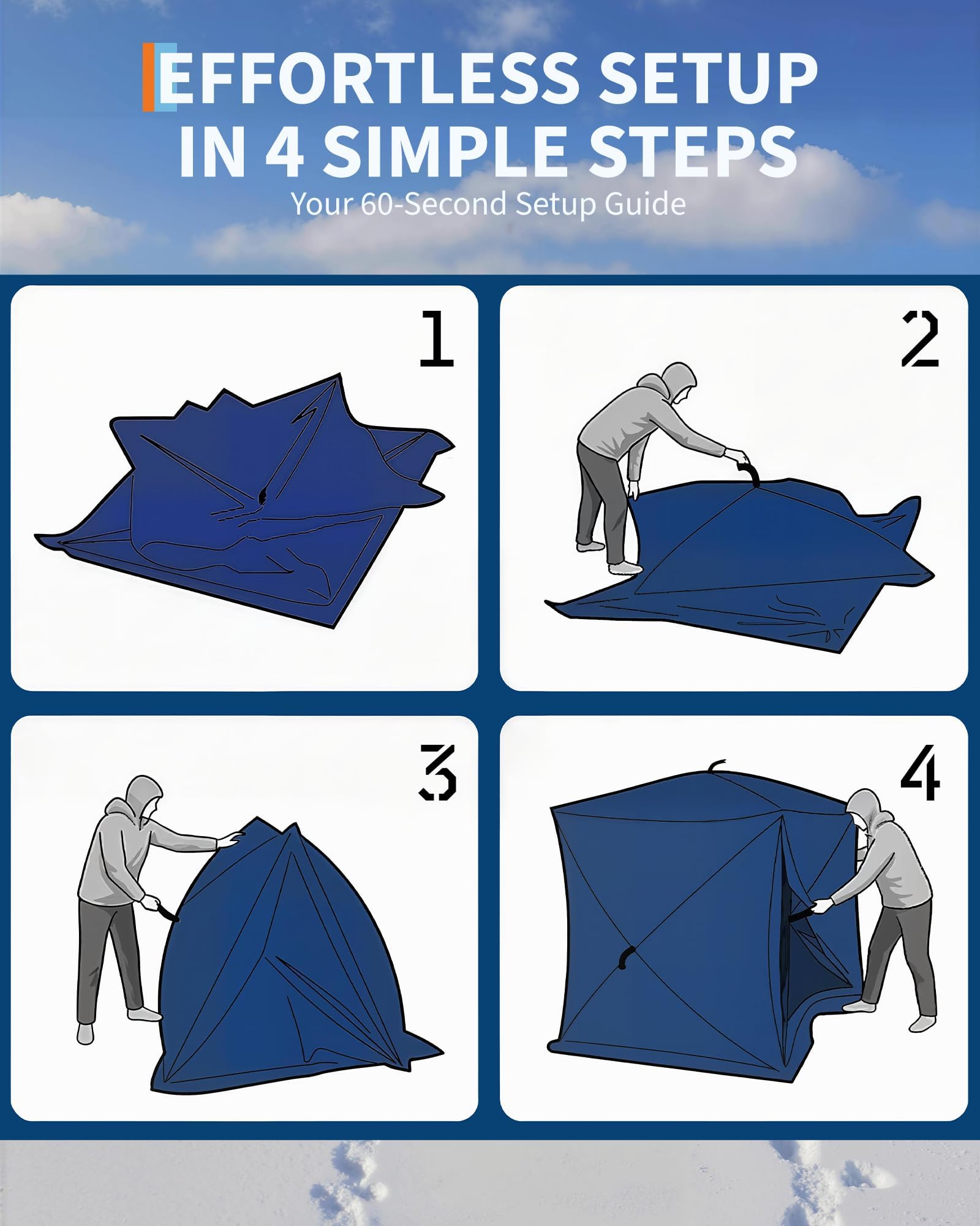 خيمة صيد الأسماك القابلة للطي  - مراجعة Emergency Mylar Tent وسعره