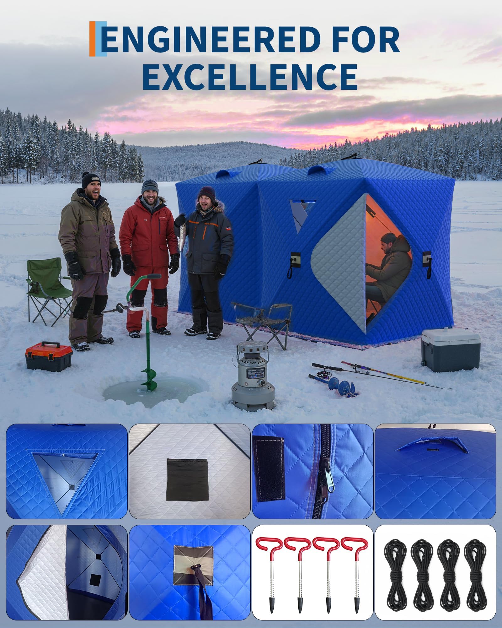 خيمة صيد الأسماك القابلة للطي  - مراجعة Emergency Mylar Tent وسعره