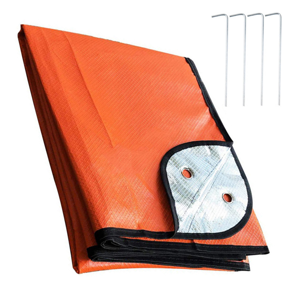 1 قطعة التخييم في الهواء الطلق - مراجعة Survival Blanket Reflective وسعره