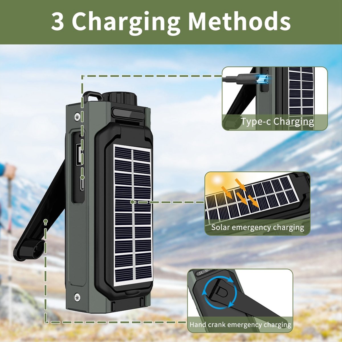 راديو شمسي محمول A26Z، راديو ي - مراجعة Solar Emergency Charger وسعره