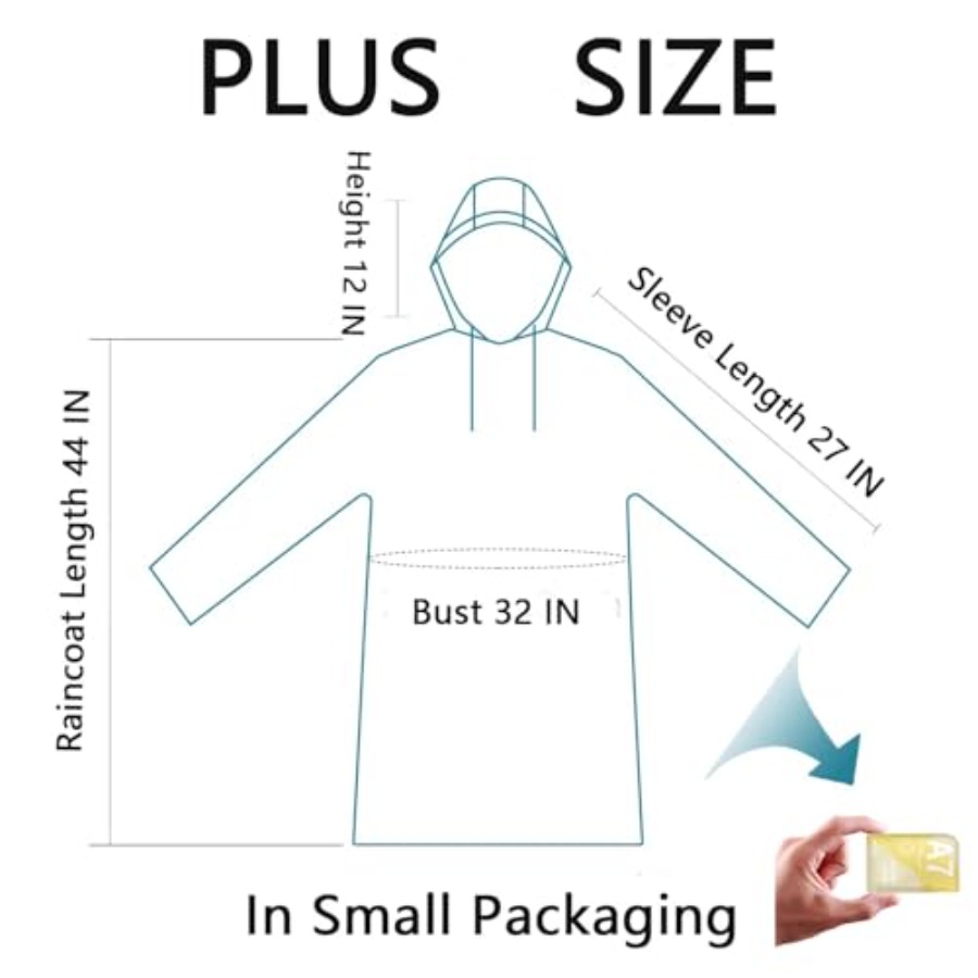 معطف مطر للاستخدام مرة واحدة،  - مراجعة Emergency Poncho Rain وسعره