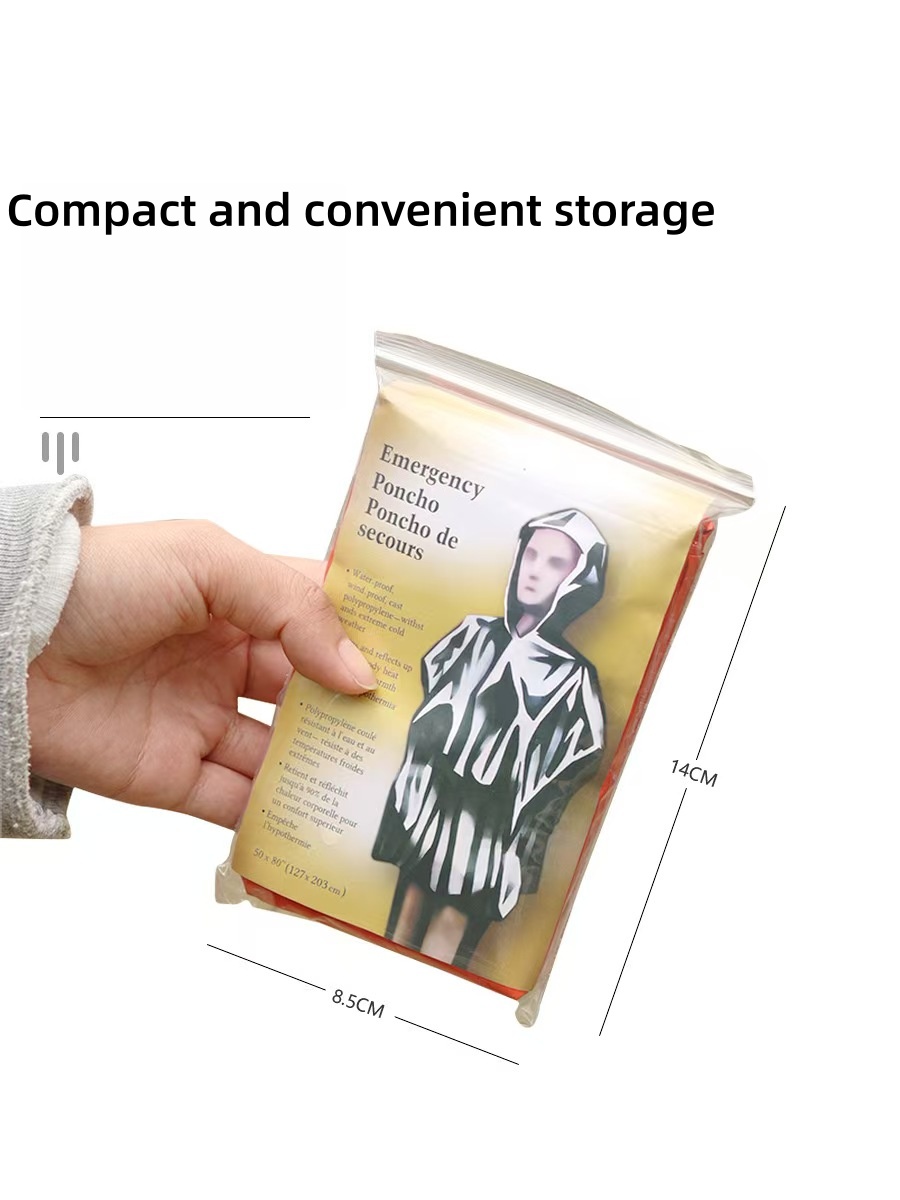 معطف واق من المطر للطوارئ محمو - مراجعة Survival Blanket Reflective وسعره