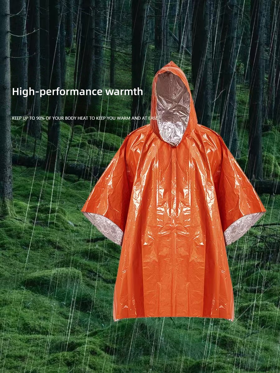 معطف واق من المطر للطوارئ محمو - مراجعة Survival Blanket Reflective وسعره