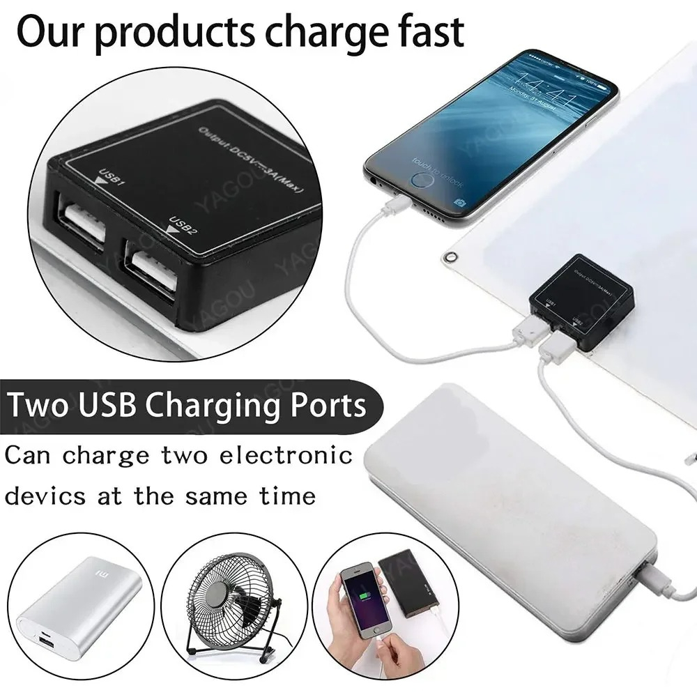 شاحن شمسي عالي السرعة بمنفذي U - مراجعة Solar Emergency Charger وسعره