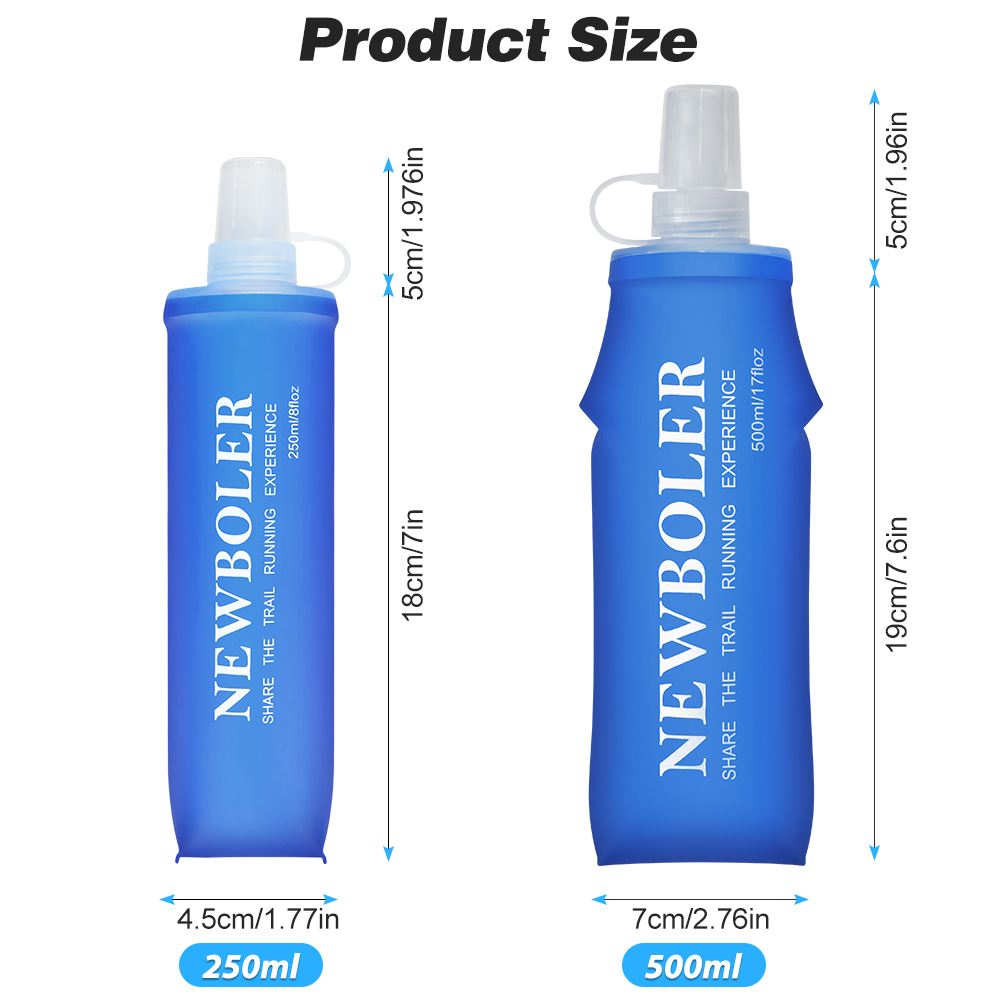 NEWBOLER 150 مللي 250 مللي 500 - مراجعة Water Bag Collapsible وسعره