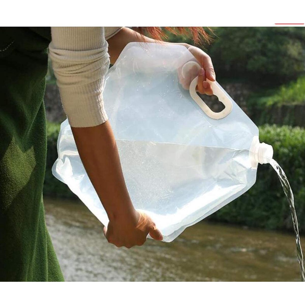 حاوية ماء قابلة للطي سعة 5 لتر - مراجعة Water Bag Collapsible وسعره