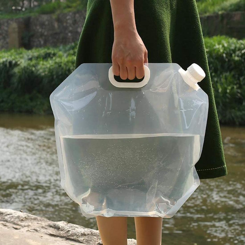 حاوية ماء قابلة للطي سعة 5 لتر - مراجعة Water Bag Collapsible وسعره