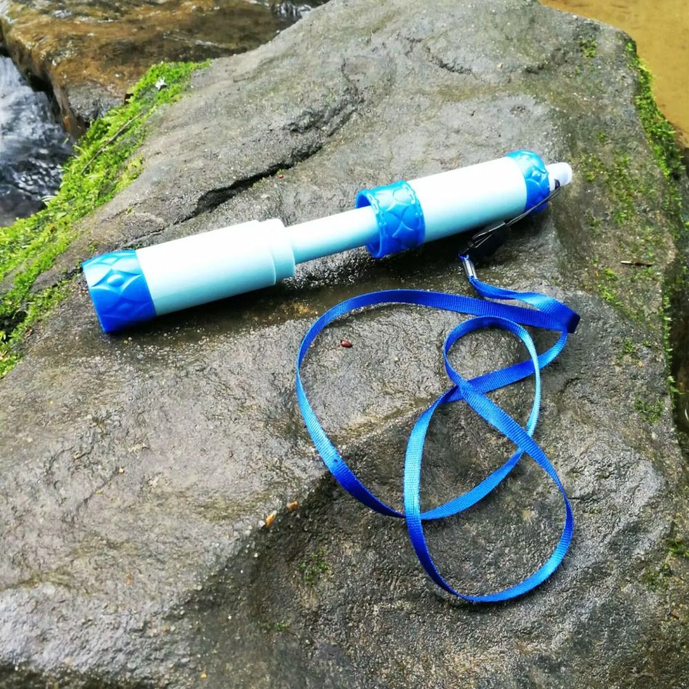 فلتر مياه صغير محمول على شكل ش - مراجعة Water Purification Straw وسعره