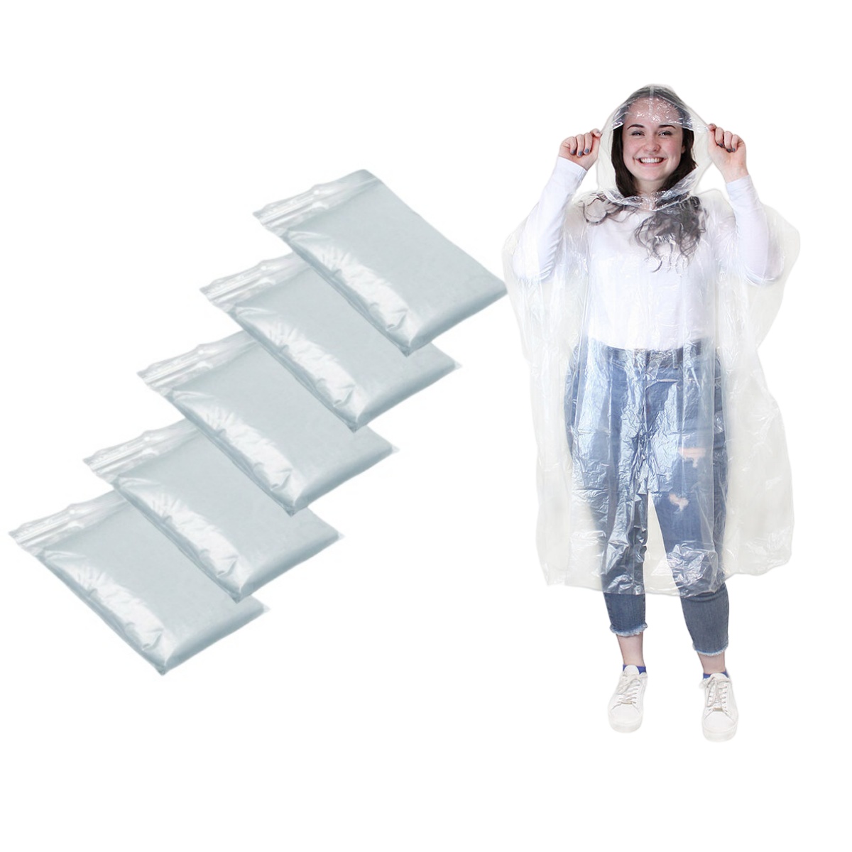 معطف واق من المطر مضاد للماء ل - مراجعة Emergency Poncho Rain وسعره