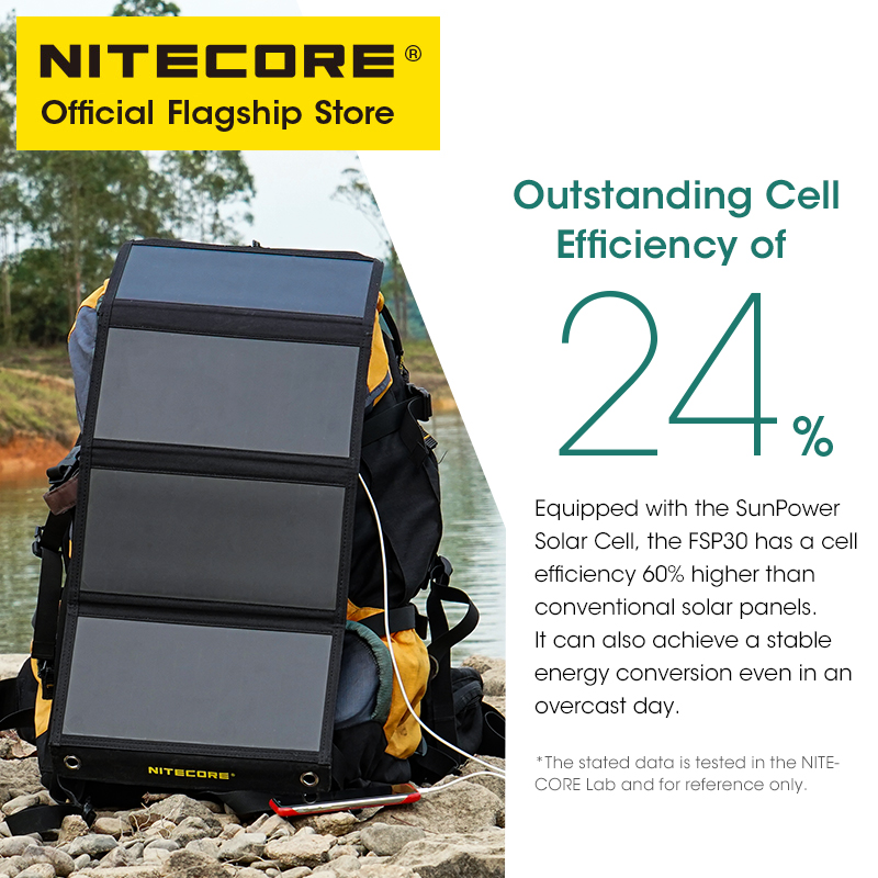 NITECORE FSP30 30 واط لوحة طاق - مراجعة Solar Emergency Charger وسعره
