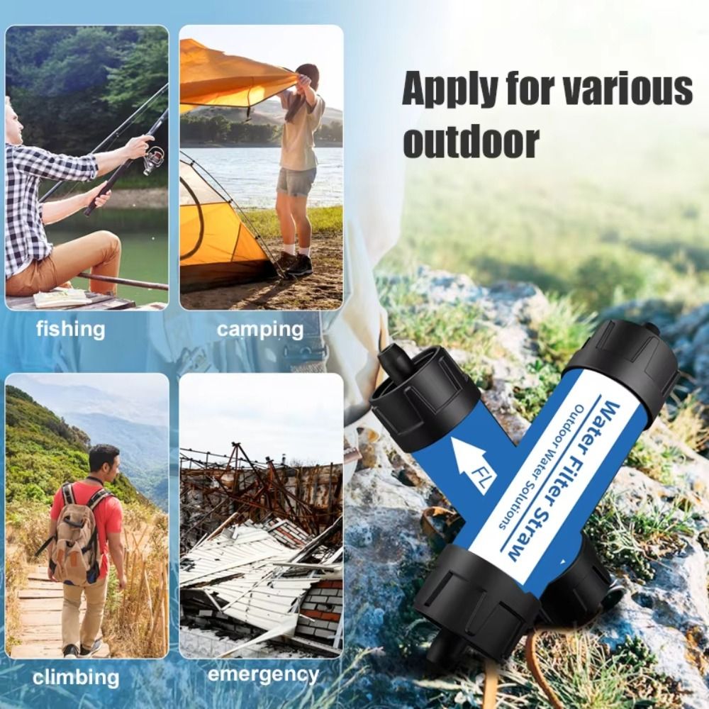فلتر مياه صغير محمول على شكل ق - مراجعة Water Purification Straw وسعره