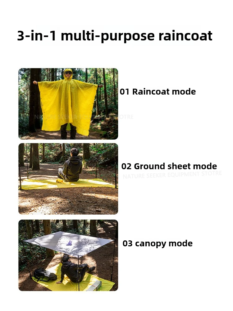 15D/210T معطف واق من المطر مقا - مراجعة Emergency Poncho Rain وسعره